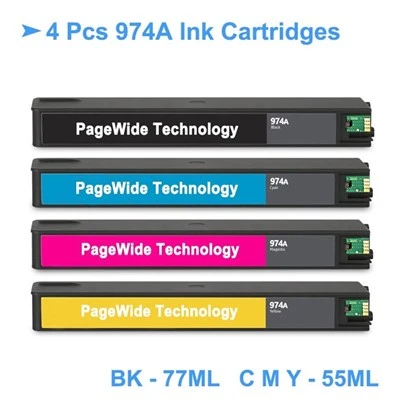 Cartucho de tinta pigmentada remanufacturado HP 974A